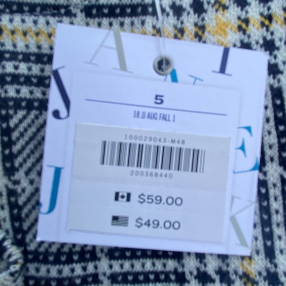 Janie and Jack toddler girls plaid jumper size 5 NWT navy and gold - Picture 4 of 4